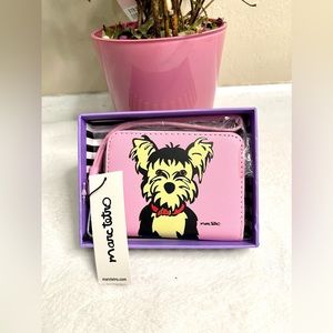 NWT Marc Tetro full zip compact wallet